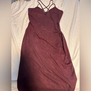 Faux Suede dress